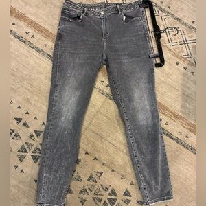 All Saints gray studded miller jeans W32